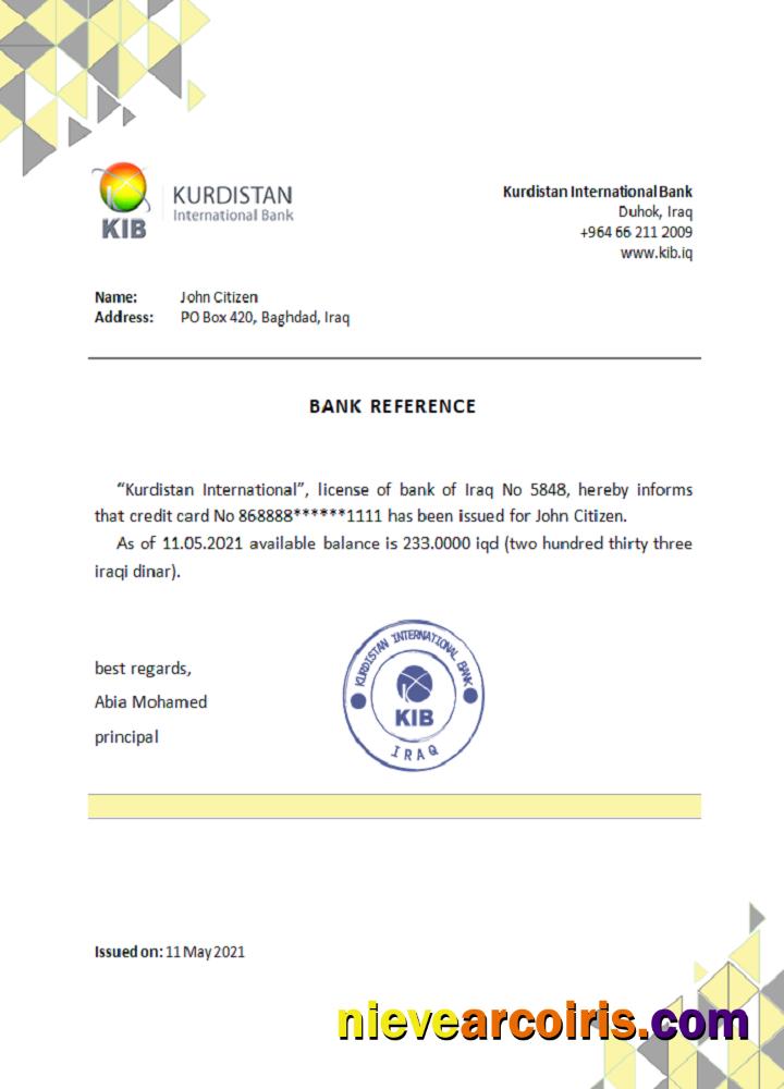 Iraq Kurdistan International reference
